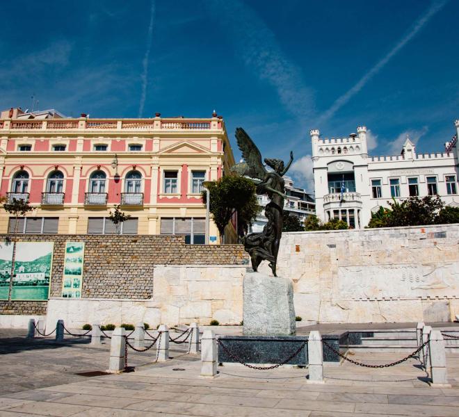 Kyprou Street with the neoclassical buildings 1