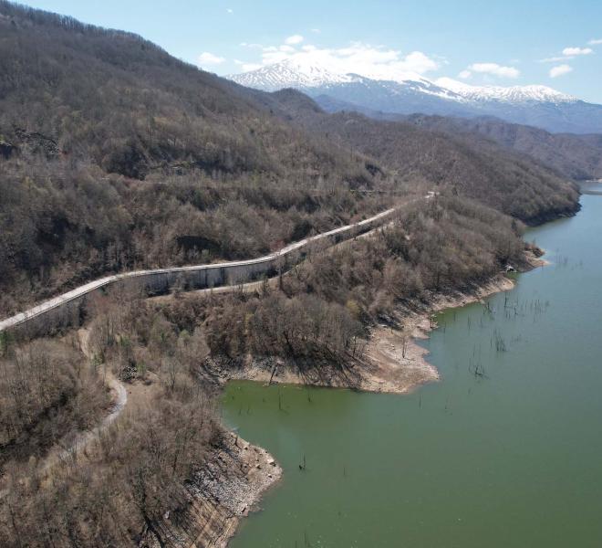 Dam and Artificial Thisavros Lake (Treasure Lake) 6