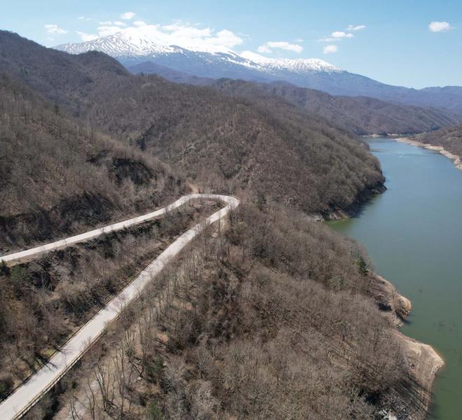 Dam and Artificial Thisavros Lake (Treasure Lake) 8